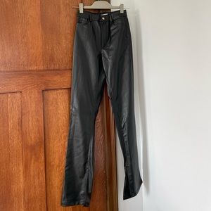 Black leather pants ZARA